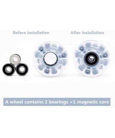 Nezylaf 4 Pack Light up Roller Skate Wheels 32x58mm 78A with Bearings - Indoor/Outdoor Skating & Skateboard Accessories - Buy Online on GoSupps.com