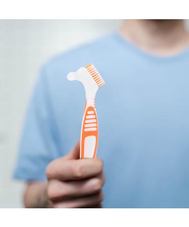 Healvian Travel Toothbrush Set | Compact Toothpaste & Prosthesis Cleaning Brush with Case - Perfect for On-the-Go Dental Care - Buy Online on GoSupps.com