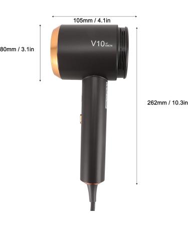 Masyrt Professional Ionic Hair Dryer Portable Constant Temperature Control Fast Drying High Speed for Home and Travel Use Negative Ion Blow Dryer (US Plug 100-240V 110V) - Buy Online on GoSupps.com