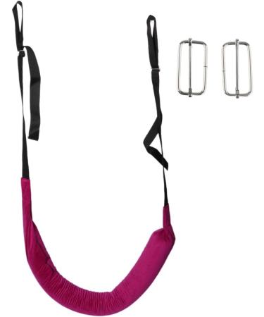 MERIGLARE Lumbar Traction Belt Traction Stretch Strap Home Care Elderly Patient Family Spinal Back Belt Sturdy Lumbar Retractor Belt with Buckle Violet - Buy Online on GoSupps.com