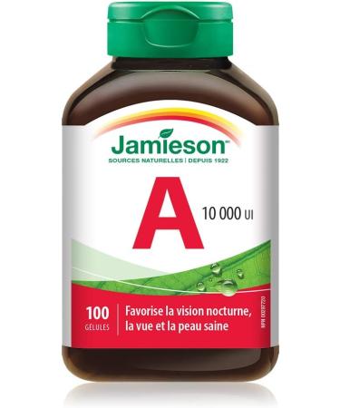 Jamieson Vitamin D 1 000IU 500 Tablets & Vitamin A 10 000 IU 100 Count (Pack of 1) Vitamin + VITAMIN - Buy Online on GoSupps.com