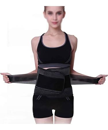 Adjustable Lumbar Belt - Self-Warming Magnetic Therapy for Lower Back Support - Relief for Herniated Disc & Sciatica - Unisex (Black Medium) - Buy Online on GoSupps.com