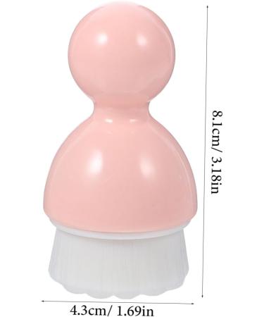 Ipetboom 1pc Cleansing Brush Mineral Powder Foundation Face Skin Brush Portable Makeup Brush Blackhead Scrubber Brush Handheld Facial Brush The Face Pink Plastic Abs Washbasin - Buy Online on GoSupps.com