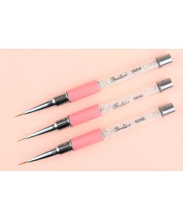 striping nail art brushes Nail Art Brushes 2 pcs Detail Nail Brushes Nail Art Liner Brushes Nail Art Design Painting Brush for DIY & Professional Use Detailer Brush Dotting Tool Clear Liner Brush - Buy Online on GoSupps.com