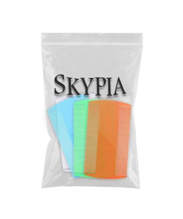 SKYPIA 4 Pack Double Sided Pet Combs for Grooming - Flea, Tick, Lice, Dandruff Removal - Fine Tooth Hair Combs for Cats, Dogs, Puppies - Buy Online on GoSupps.com