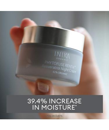Buy INIKA Organic Phytofuse Renew Resveratrol Night Cream | Vegan Non-Toxic Beauty | 1.7 oz (50 mL) - International Shipping Available - Buy Online on GoSupps.com