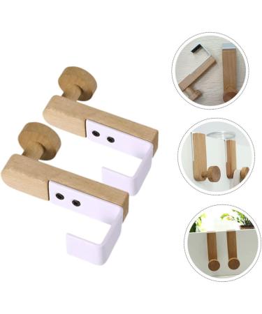 CIYODO Clothes 2pcs Towel Hook Wood Coat Hooks Scarf Hanger Coat Rack Door Hanger Door Hook Car Door Shower Door - Buy Online on GoSupps.com
