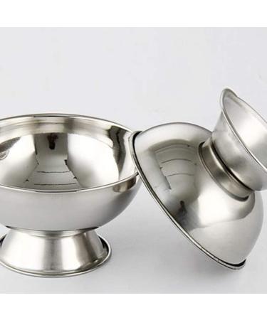 Buy SOLUSTRE Stainless Steel Shaving Bowl - Ideal for Shaving Soap Foam & Cream - Perfect for Home & Salon | Durable & Stylish Shaving Accessories (Silver) - Buy Online on GoSupps.com