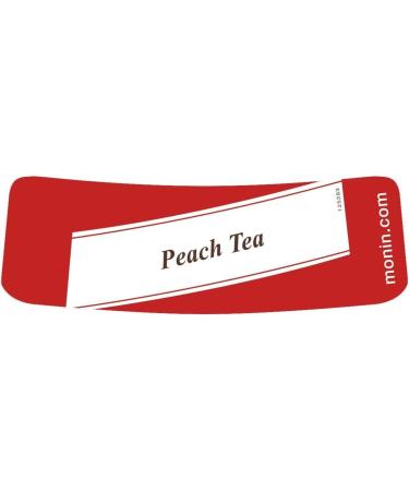 MONIN Premium Peach Tea Concentrate 1L - Vegan-Friendly, Allergen-Free, 100% Natural Flavours - Hot and Iced Teas - Peach 1L (Pack of 1) - Buy Online on GoSupps.com