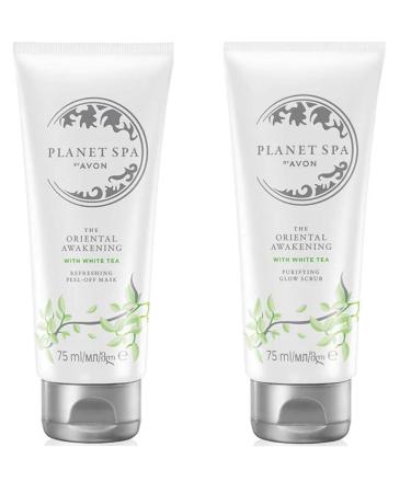 Generic Planet Spa Oriental Awakening Peel Off Mask & Refreshing Glow Scrub. Achieve Radiant Skin with This Spa-Quality Treatment. Discover the Rejuvenating Power of Oriental Botanicals