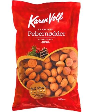 Karen Volf Pebernodder Ginger Nuts Biscuits 300g - Danish Christmas Cookies - Buy Online on GoSupps.com
