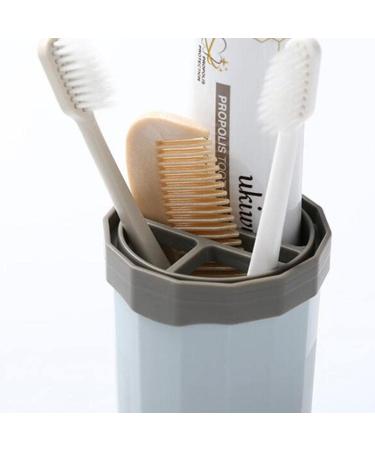 Milageto 5x Wash Gargle Cup & Toothbrush Holder - Travel Toothpaste Container for International Shipping - Buy Online on GoSupps.com