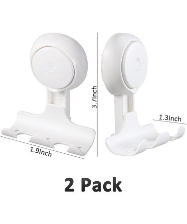 LEVERLOC Razor Holder for Shower 2 Pack Suction Cup Hooks Powerful Vacuum Suction Hooks Removable and Reusable Shower Razor Hooks for Bathroom & Kitchen Shower Hooks Modern - Buy Online on GoSupps.com