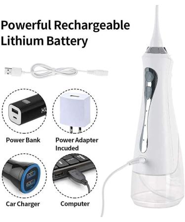 Water Flosser Cordless - Portable 230ML Dental Oral Irrigator | Rechargeable & Waterproof | Easy to Clean & Space-Saving - Buy Online on GoSupps.com