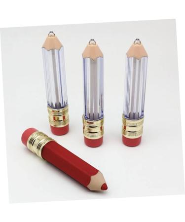 Homoyoyo Lot de 6 Tubes de Gloss L vres Vides 5 Ml Forme Crayon Transparent et Rouge Rechargeables DIY Maquillage L vres Voyage - Buy Online on GoSupps.com