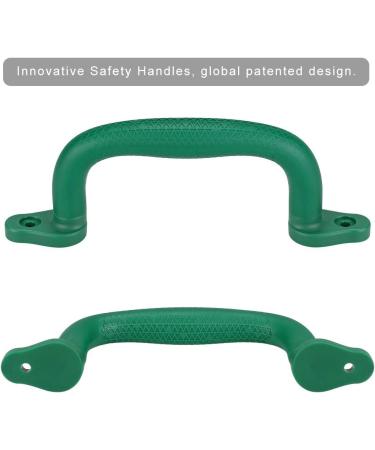Kids Safety Playground Handles - Set of 4 Green Hand Grips for Playset Climbing Frame | Play House Handles for Children - Durable and Secure - Buy Online on GoSupps.com
