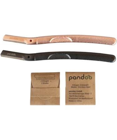 Metal Eyebrow Razor - Reusable with 4 Blades Face Hair Remover - Available in Black & More Colors - Buy Online on GoSupps.com