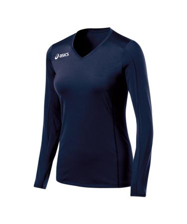 ASICS Women's Roll Shot Jersey Long Sleeve M Navy