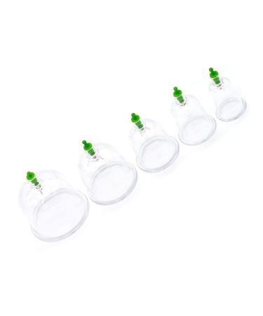 100x High-Quality Plastic Cupping Glasses - Green Hijama Cupping Cups (7cm) - Hacamat Kupas for Pain Relief & Wellness - Buy Online on GoSupps.com