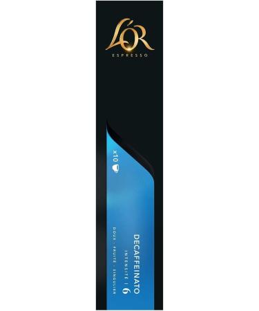 L'Or Espresso Caf Decaffeinato Intensity 6 - 50 Nespresso Compatible Aluminum Capsules (10 capsules) - Buy Online on GoSupps.com