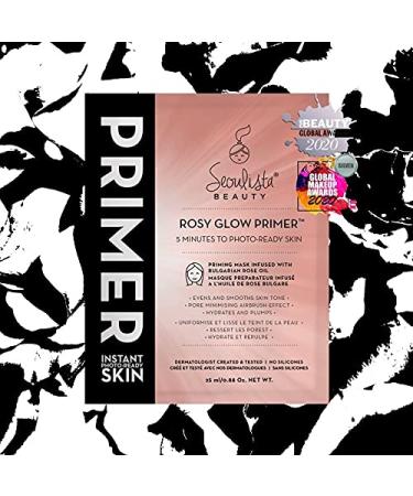 Rosy Glow Primer 25ml | Korean Dermatologist-Created Face Mask | Hydrating Makeup Priming Mask with Bulgarian Rose Oil - Soothe & Plump Dry Skin - Buy Online on GoSupps.com