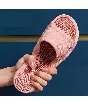 Acupressure Massage Slippers for Plantar Fasciitis - Women's Pain Relief Sandals (US 7.5-8, Pink) - Buy Online on GoSupps.com