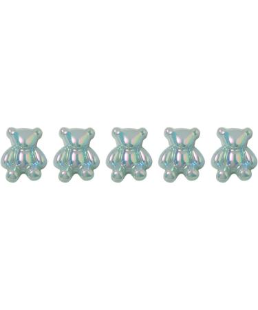 FEIlei 5PCS Cute Bear Nail Rhinestones Resin Bear Nail Gems Gummy Bear Nail Charms - Buy Online on GoSupps.com
