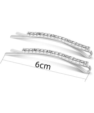 Changyeah 12 Pieces Hair Pins Crystal Hair Pins Rhinestone Hair Clips Hair Clips Hair Pins for Women Silver - Buy Online on GoSupps.com