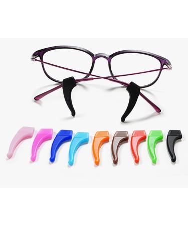 Anawakia Anti-Slip Glasses Holder - 20 Pairs Silicone Retainers & Temple Hooks - Black | International Shipping Available - Buy Online on GoSupps.com
