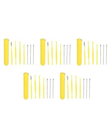 ZJchao 7pcs Ear Wax Removal Tool Kit - Gentle Ear Cleaning Set for Home Use - Upgraded Ear Pick in Yellow - Buy Online on GoSupps.com