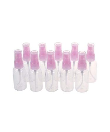 Home Spare Empty PET Bottles Transparent Atomizer Liquid Spray Bottle 30ml 10 Empty Cosmetics (Color : Pink Material : Plastic) Plastic Pink