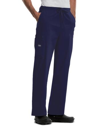 Cherokee Mens and Womens Cargo Pant with Elastic Waist and Features 5 Pockets 4043 3X-Large Navy