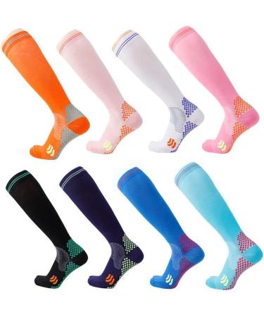 2 Pair 20-30 mmHg Compression Socks for Men and Women | Circulation Support for Cycling & Running | S-M Orange - Buy Online on GoSupps.com