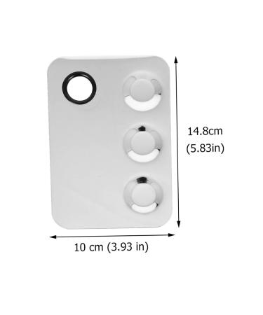 Healeved Makeup Foundation Nail Palette | Cosmetic Manicure Tools & Stainless Steel Spatula | Nail Art Essentials 14.8x10 CM - Buy Online on GoSupps.com