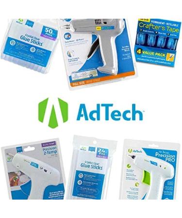 AdTech 0453 2-Temp Dual Temperature Hot Glue Gun Full Size  White - Buy Online on GoSupps.com