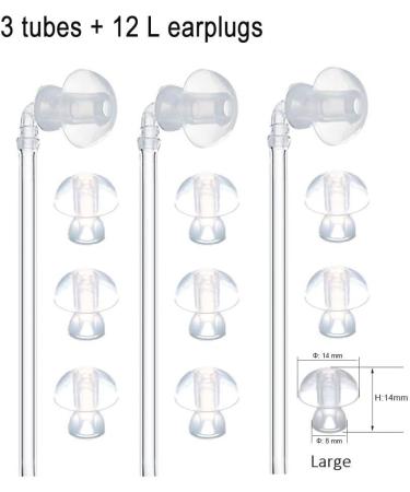 JIAHAO 3 x Universal Sound Tube + 9 x Ear Plugs/eartips/Domes for BTE Hearing Aids - Buy Online on GoSupps.com