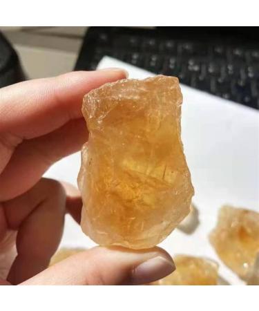 Crystal 4pc Brazil Natural Raw Citrine Quartz Stones for Rough ningxiao - Buy Online on GoSupps.com