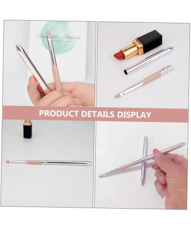 minkissy Lip Brush with Lid Eye Shadow Applicators Travel Makeup Brush Lip Gloss Applicator Lipstick Cosmetics Brush Travel Lipstick Brush Lip Makeup Brush Lip Brush Applicator Fiber Wool 10.4x1cm Pink - Buy Online on GoSupps.com