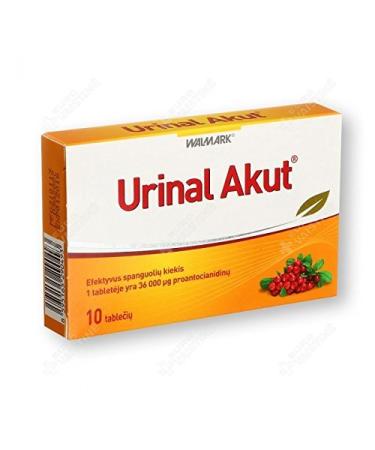 Urinal Akut N10 tabs for urinary tract care during a sudden and strong discomfort