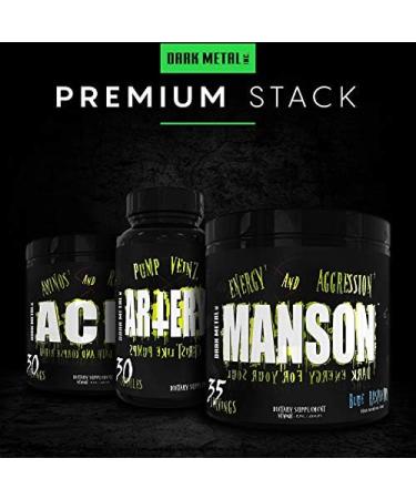 Dark Metal Manson, Blue Raspberry, 0.75 Pound Blue Raspberry 12 Ounce (Pack of 1) - Buy Online on GoSupps.com