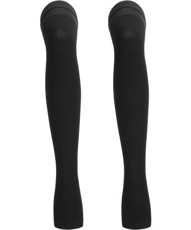 Buy Class II Open Toe Compression Socks for Women - 23-32 mmHg Comfortable & Elastic Support Stockings in Black (L) - International Shipping Available - Buy Online on GoSupps.com