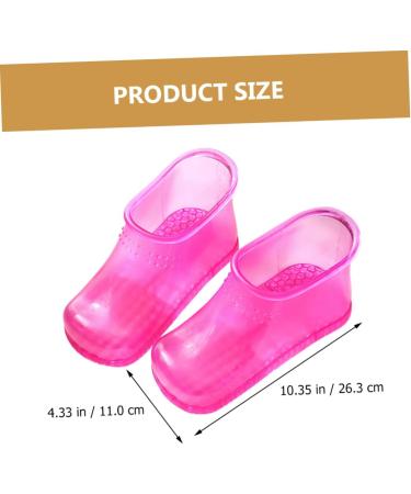 Healeved 1 Pair Foot Bath Shoes Creative Foot Soak Shoes Foot Bath Bucket Shoes Foot Washing Shoes Foot Bath Container Convenient Foot Soak Shoes Foot Soak Bucket Boots Foot Soaking Shoes 26.3x11cm Rosy - Buy Online on GoSupps.com