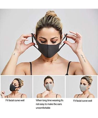 Value Pack 3PC All Black Slim Sponge Filter Face Mask | Powerlap Pro | Cover Face to V Shape - Light & Breathable Comfort | Reusable Washable | For Home use General Protect Black Slim (Fma130ca) - Buy Online on GoSupps.com