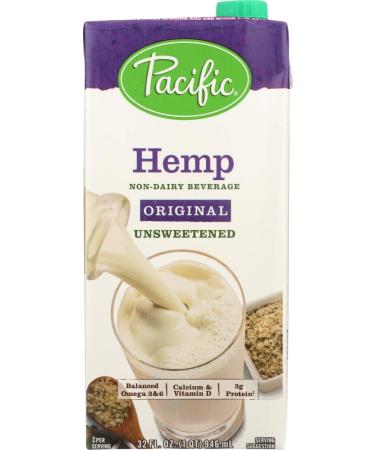 Pacific Natural Foods All Natural Hemp Milk Unsweetened - Original - 32 Oz. - Pack Of 2 - Buy Online on GoSupps.com