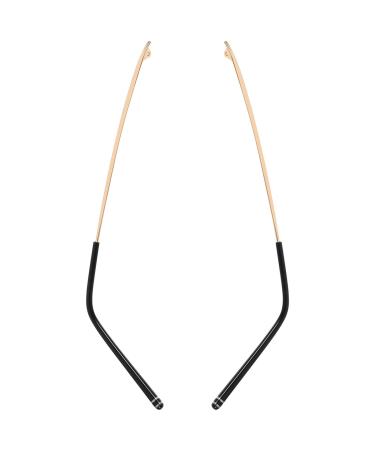 Healvian glasses accessories 1 pair of metal glass replacement brackets glasses brackets Bones replacement glasses repair set Universal glasses substitute for glasses Golden spare parts for glasses