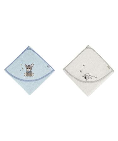 Sterntaler Baby towel hood - hooded towel baby emmi - bathing poncho baby bath towel - 100% cotton quick drying - bath towel baby with hood & bath towel sheep stanley age: from 0 months Emmi 2020 & bathing towel sheep stanley