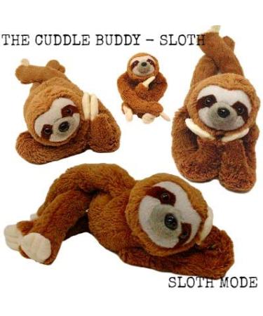 Heating Pad for Cramps - Weighted Sloth Stuffed Animal - Microwavable Pain Relief for Period Cramps - Giftable Sloth in Canvas Bag - Buy Online on GoSupps.com