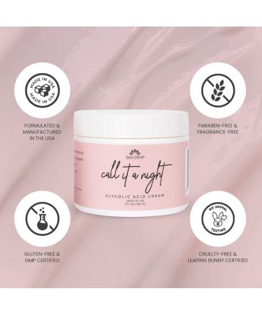 Skin Deva Glycolic Acid Cream - Exfoliate, Brighten, Correct Dark Spots, Even Skin Tone, Reduce Pores - With Natural Ingredients - Buy Online on GoSupps.com