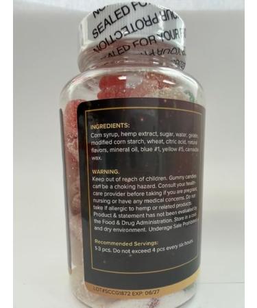 Eclipse Hemp Hemp Gummies - 36 000 MG (60 Count) - 600 MG Per Gummy Bear with Hemp Oil - Made in USA - Buy Online on GoSupps.com