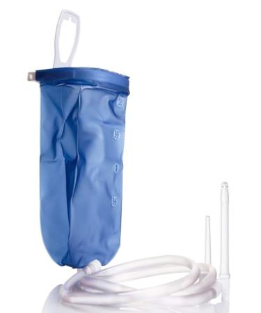 Irrigator for trip or at home complete set - 2L - Irrigator Set made of plastic - colon rinsing against constipation - Entry -in -chief compact - Involving set intestinal flushing intimate shower